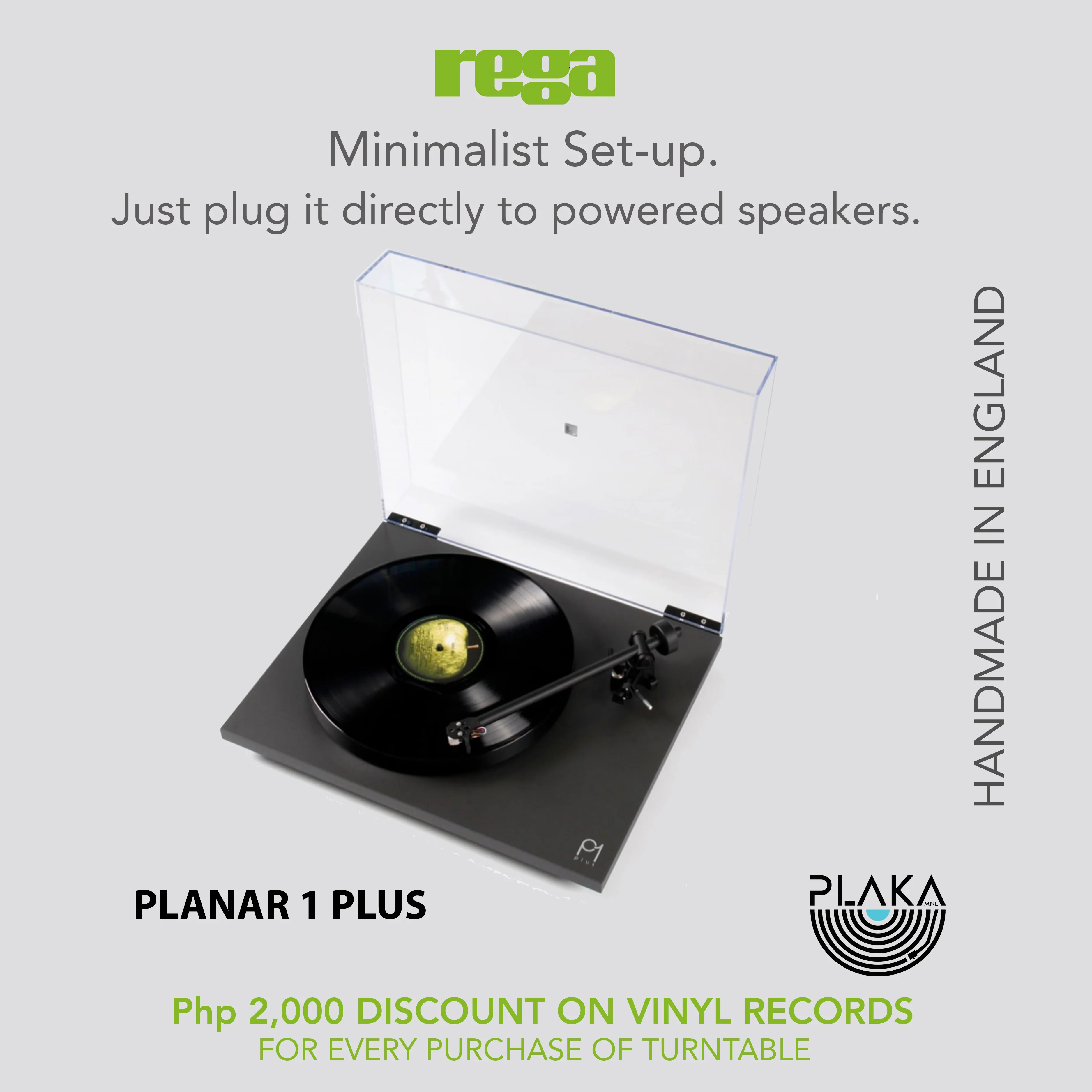 REGA Planar 1 Plus (P1 Plus) Turntable - Image 3